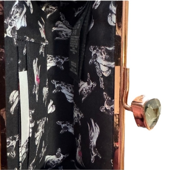 NWOT Ted Baker Patterned Kisslock Clutch Purse - Picture 3 of 3